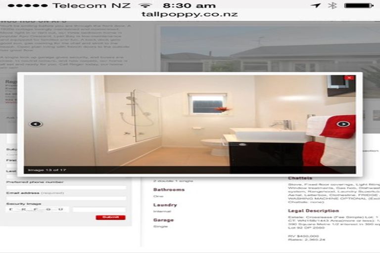 Photo of property in 76 Apu Crescent, Lyall Bay, Wellington, 6022