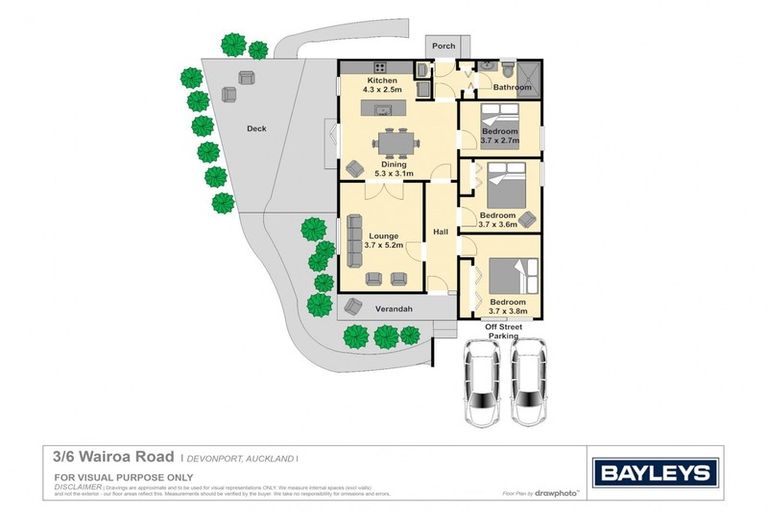 Photo of property in 3/6 Wairoa Road, Devonport, Auckland, 0624