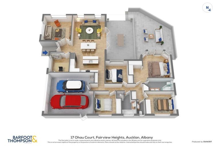 Photo of property in 17 Ohau Court, Fairview Heights, Auckland, 0632