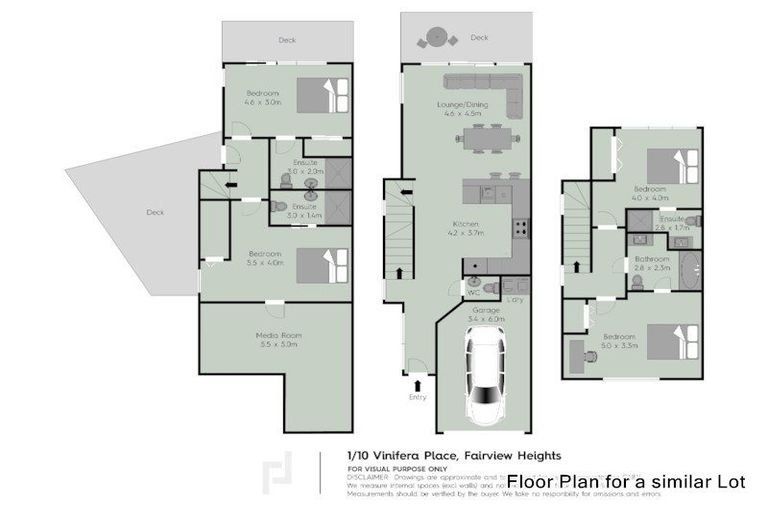 Photo of property in 5/10 Vinifera Place, Fairview Heights, Auckland, 0632