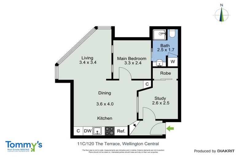 Photo of property in Terrace Garden Apartments, 11c/120 The Terrace, Wellington Central, Wellington, 6011