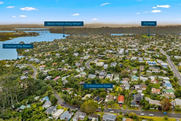 Photo of property in 15 Rosecamp Road, Beach Haven, Auckland, 0626