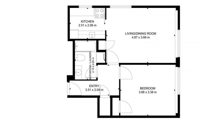 Photo of property in Hobson Court Flats, 66/70 Hobson Street, Thorndon, Wellington, 6011