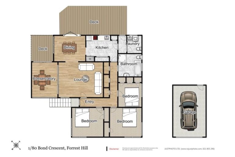 Photo of property in 1/80 Bond Crescent, Forrest Hill, Auckland, 0620