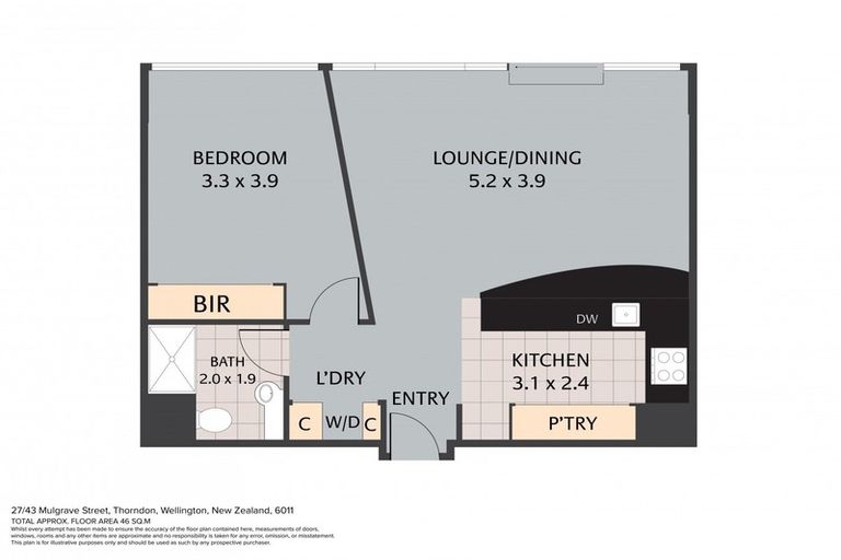 Photo of property in St Pauls Apartments, 27/43 Mulgrave Street, Thorndon, Wellington, 6011