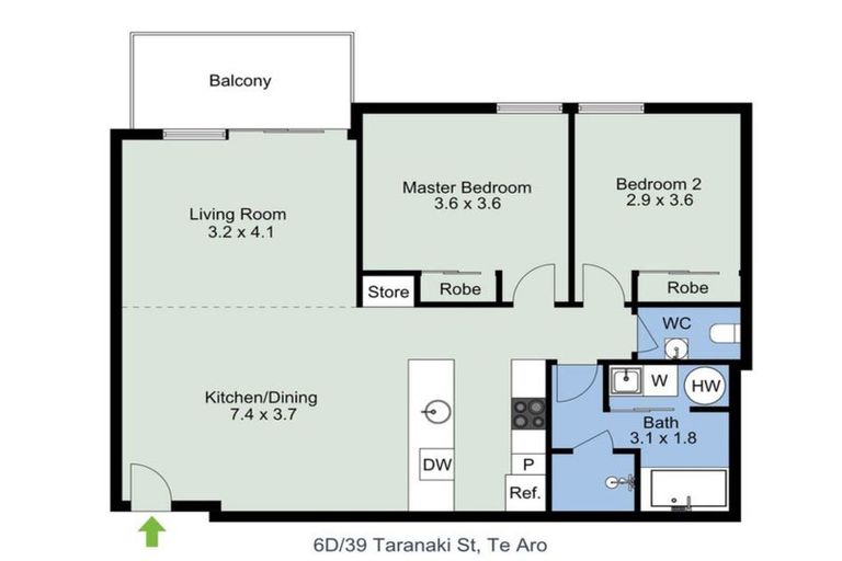 Photo of property in Bellagio Apartments, 6d/39 Taranaki Street, Te Aro, Wellington, 6011