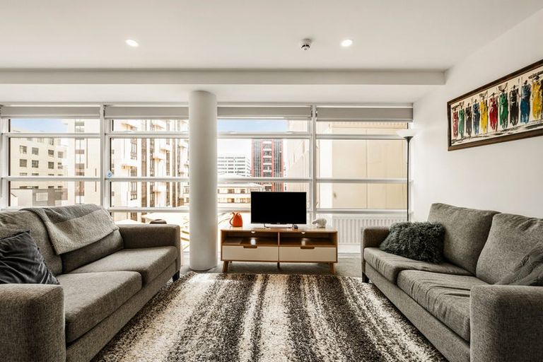 Photo of property in Pinnacle Apartments, E606/160 Victoria Street, Te Aro, Wellington, 6011