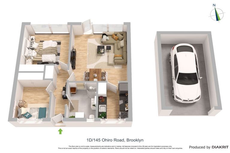 Photo of property in Manston Apartments, 1d/145 Ohiro Road, Brooklyn, Wellington, 6021