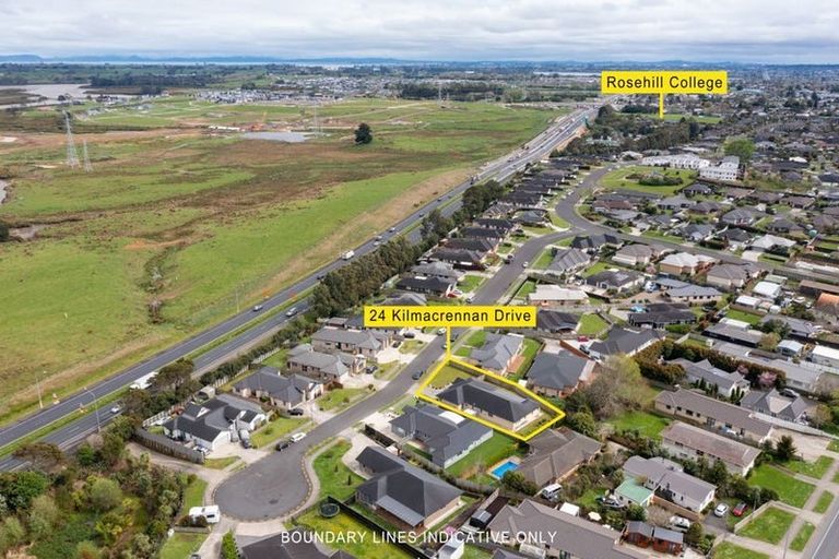 Photo of property in 24 Kilmacrennan Drive, Rosehill, Papakura, 2113