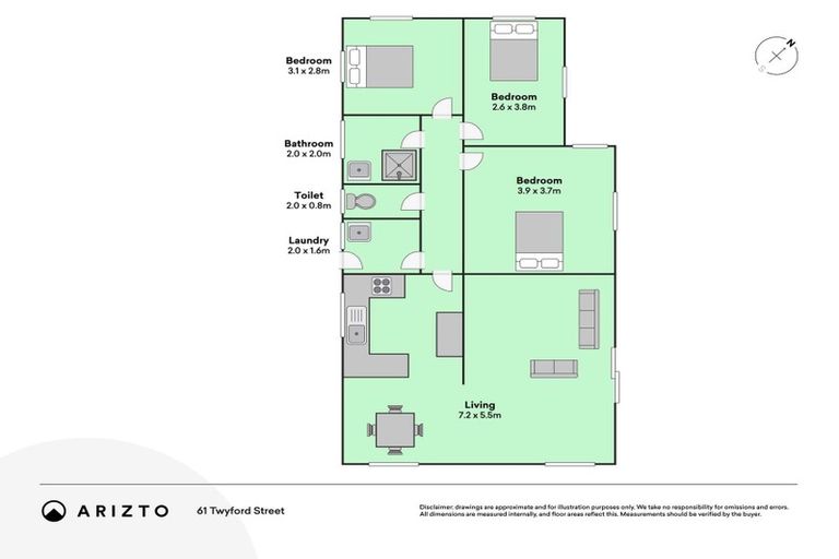 Photo of property in 2/61 Twyford Street, Bishopdale, Christchurch, 8053