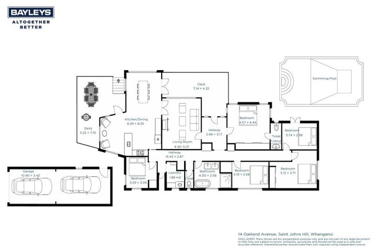 Photo of property in 14 Oakland Avenue, Saint Johns Hill, Whanganui, 4500