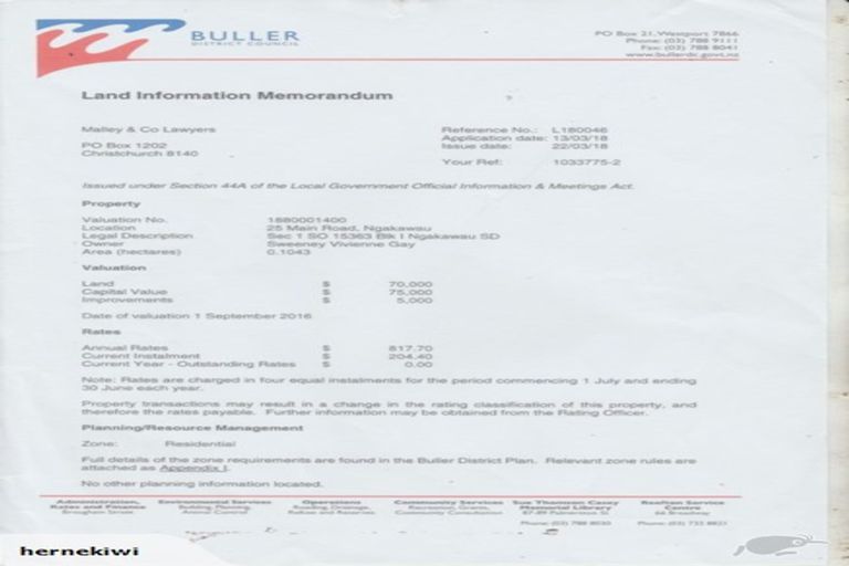 Photo of property in 25 Main Rd Ngakawau, Ngakawau, 7824