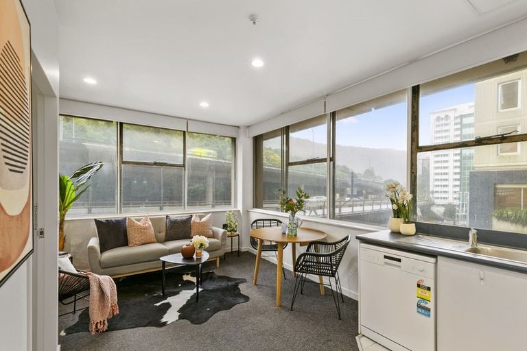 Photo of property in Terrace Tower Apartments, 1f/126 The Terrace, Wellington Central, Wellington, 6011