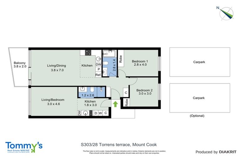 Photo of property in Revolucion Apartments, 303s/28 Torrens Terrace, Mount Cook, Wellington, 6011