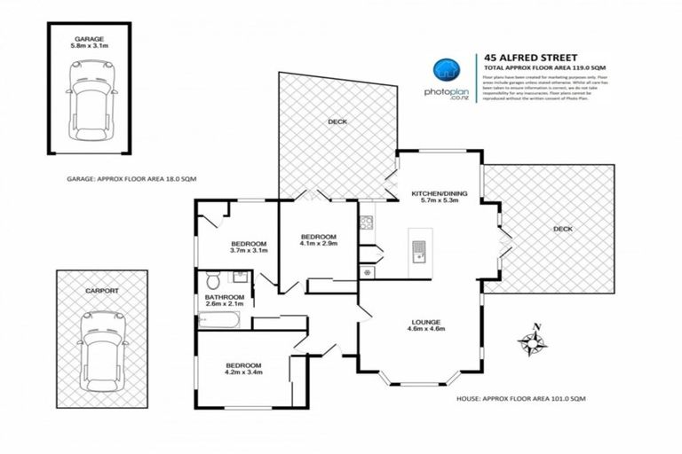 Photo of property in 45 Alfred Street, Fairfield, Hamilton, 3214