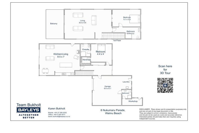 Photo of property in 8 Nukumaru Parade, Waiinu Beach, Whanganui, 4588