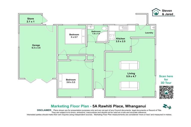 Photo of property in 5a Rawhiti Place, Saint Johns Hill, Whanganui, 4501