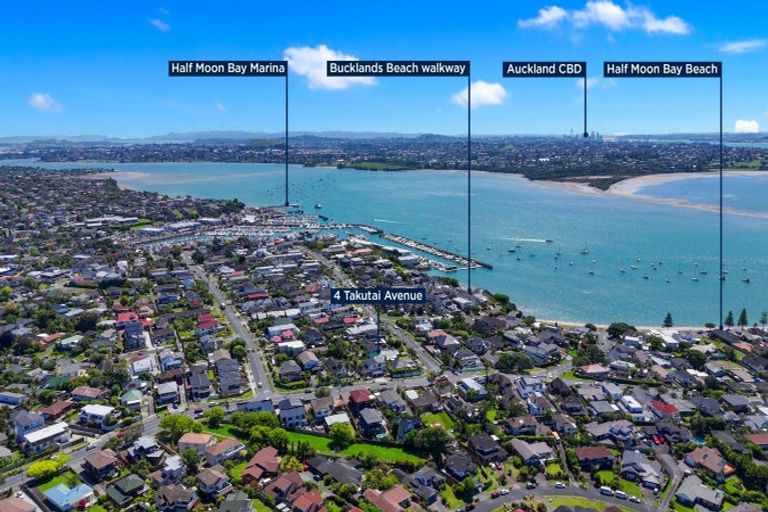 Photo of property in 4 Takutai Avenue, Bucklands Beach, Auckland, 2012