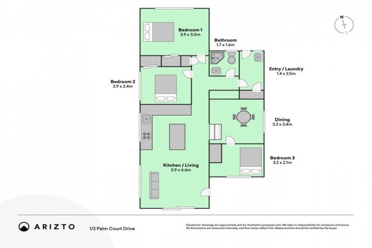 Photo of property in 1/2 Palm Court Drive, Glen Eden, Auckland, 0602