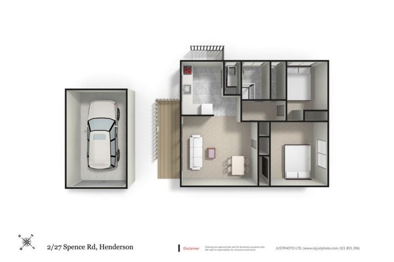 Photo of property in 2/27 Spence Road, Henderson, Auckland, 0612