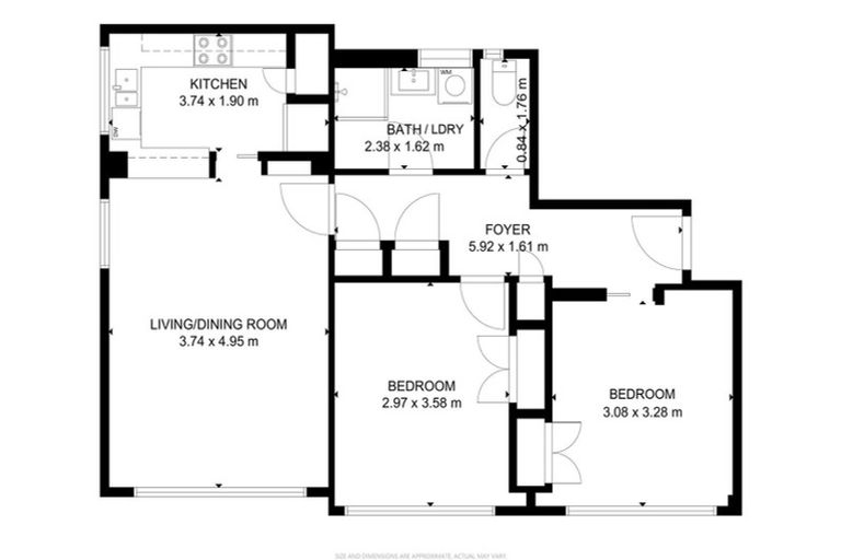 Photo of property in Newman Court Apartments, 2 Newman Terrace, Thorndon, Wellington, 6011