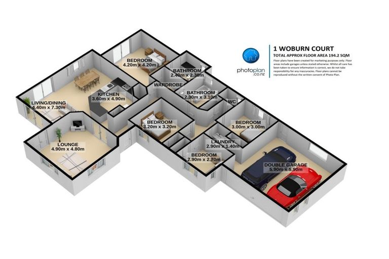 Photo of property in 1 Woburn Court, Rototuna North, Hamilton, 3210