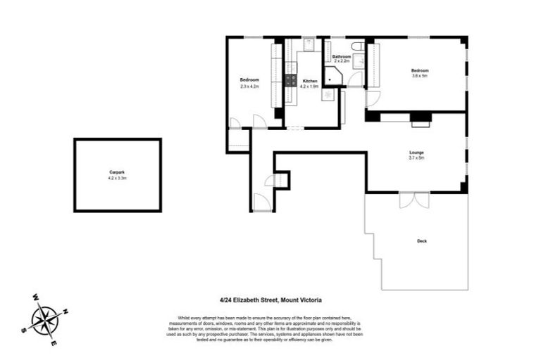 Photo of property in 4/24 Elizabeth Street, Mount Victoria, Wellington, 6011