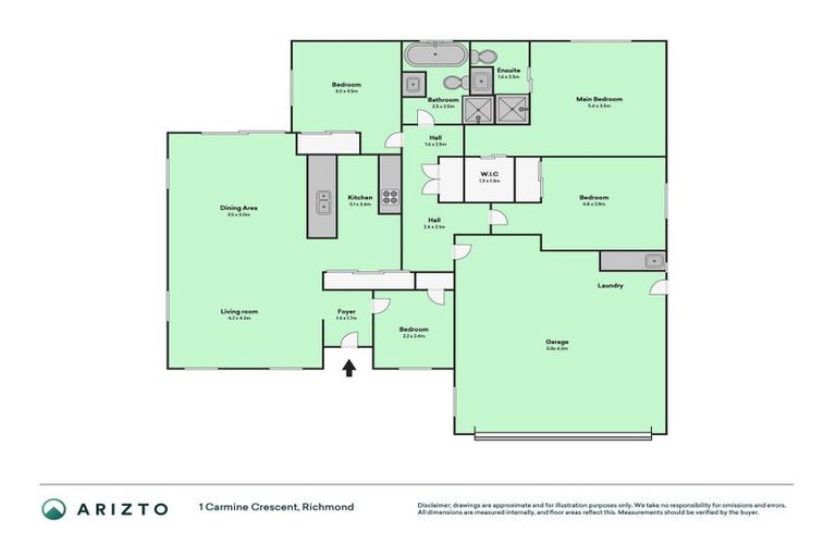 Photo of property in 1 Carmine Crescent, Appleby, Richmond, 7020