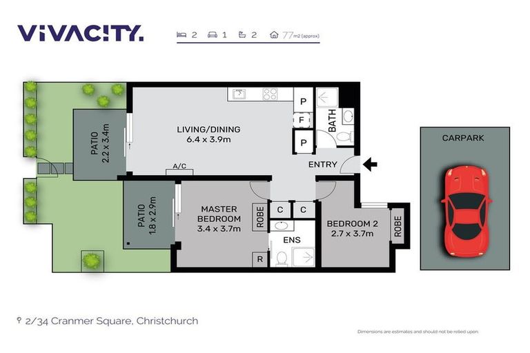 Photo of property in 2/34 Cranmer Square, Christchurch Central, Christchurch, 8013