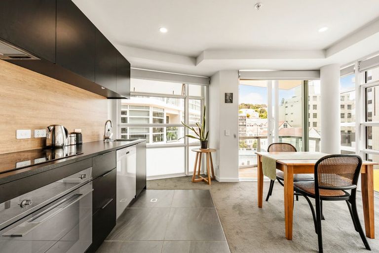 Photo of property in Pinnacle Apartments, E606/160 Victoria Street, Te Aro, Wellington, 6011