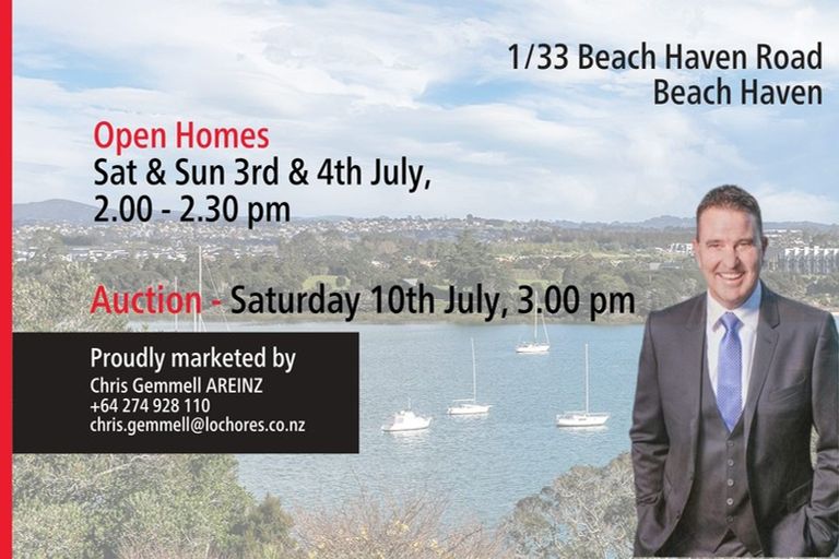Photo of property in 1/33 Beach Haven Road, Beach Haven, Auckland, 0626