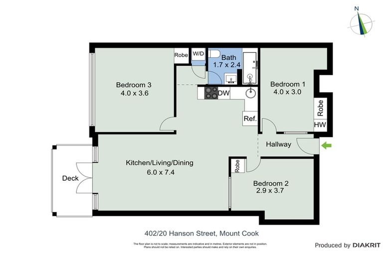 Photo of property in Vespa Apartments, 402/20 Hanson Street, Mount Cook, Wellington, 6021