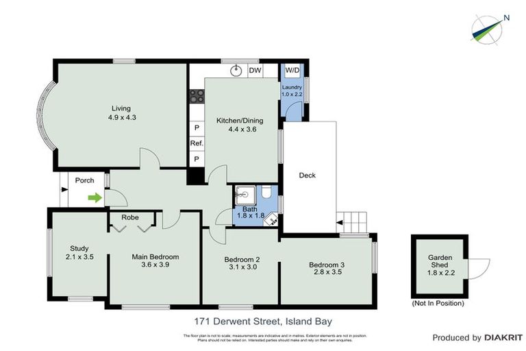 Photo of property in 171 Derwent Street, Island Bay, Wellington, 6023