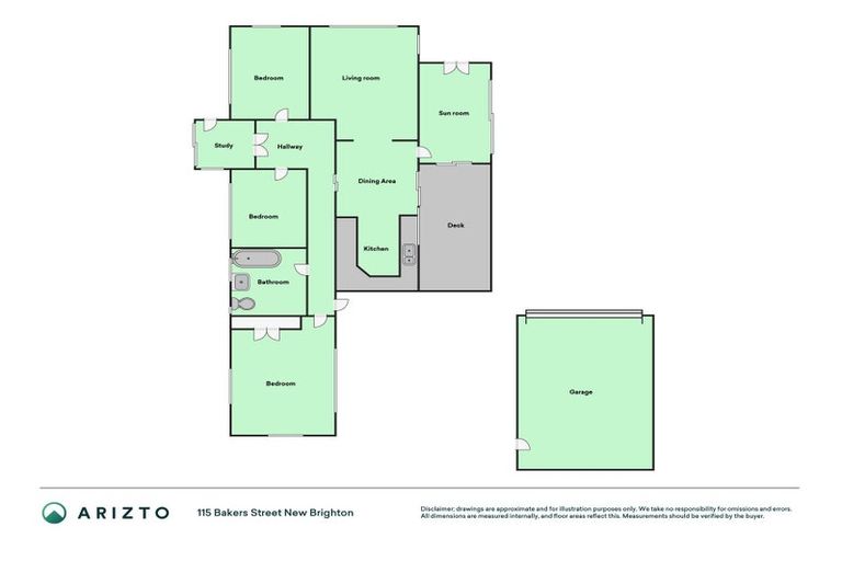 Photo of property in 115 Baker Street, New Brighton, Christchurch, 8083
