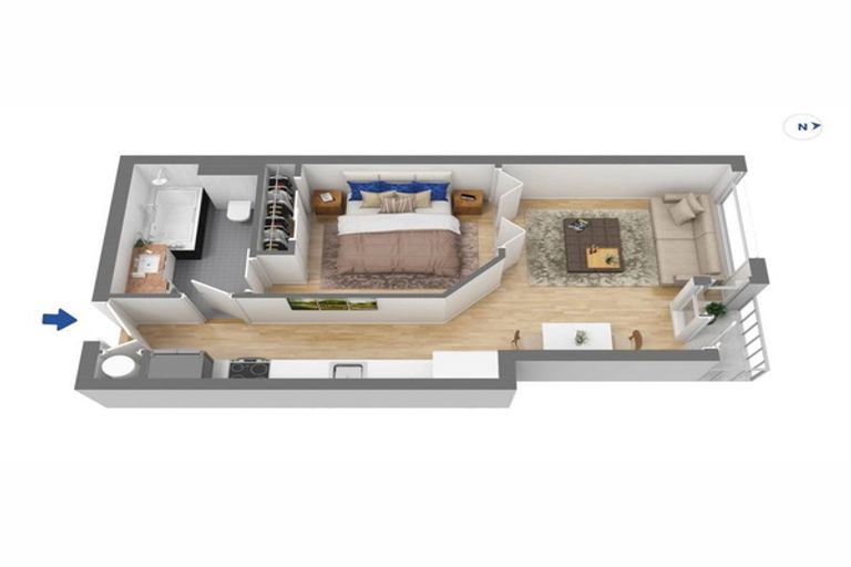 Photo of property in Tower Hill Apartments, 3b/1 Emily Place, Auckland Central, Auckland, 1010