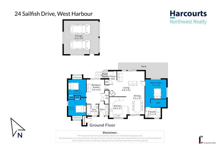 Photo of property in 24 Sailfish Drive, West Harbour, Auckland, 0618