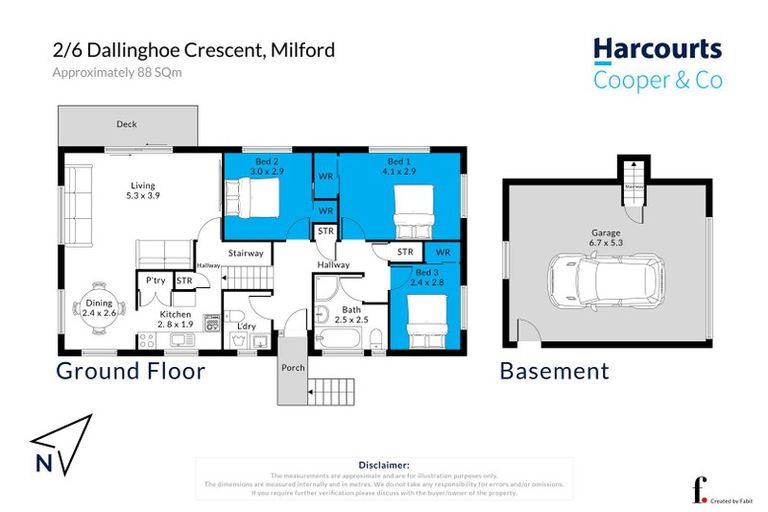 Photo of property in 2/6 Dallinghoe Crescent, Milford, Auckland, 0620