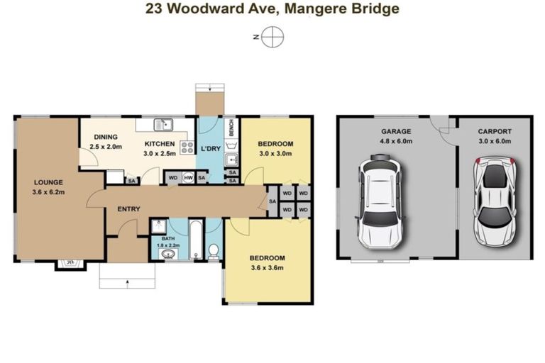 Photo of property in 1/23 Woodward Avenue, Mangere Bridge, Auckland, 2022