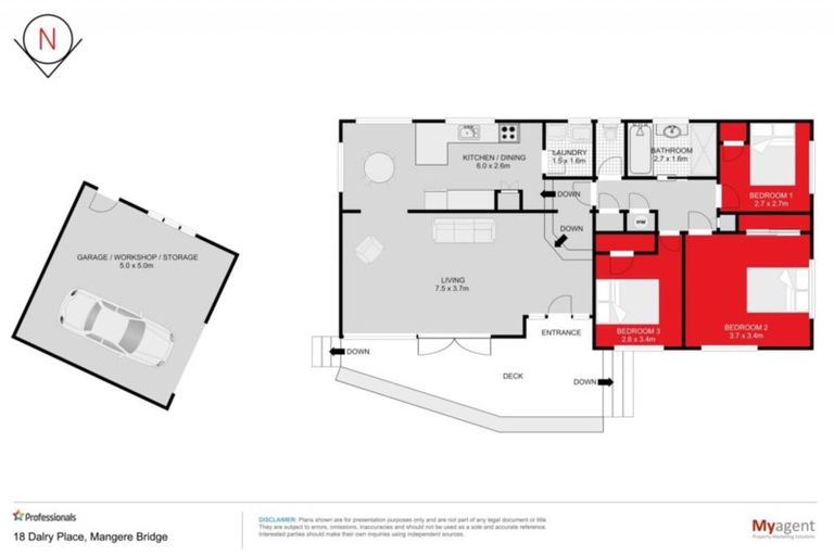 Photo of property in 18 Dalry Place, Mangere Bridge, Auckland, 2022