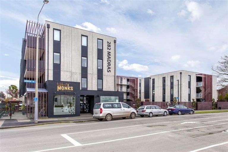 Photo of property in Leicester Executive Apartments, 102/282 Madras Street, Christchurch Central, Christchurch, 8011