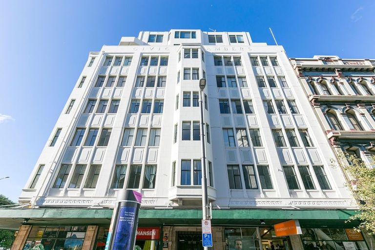 Photo of property in Civic Chambers Apartments, 25/25 Cuba Street, Te Aro, Wellington, 6011
