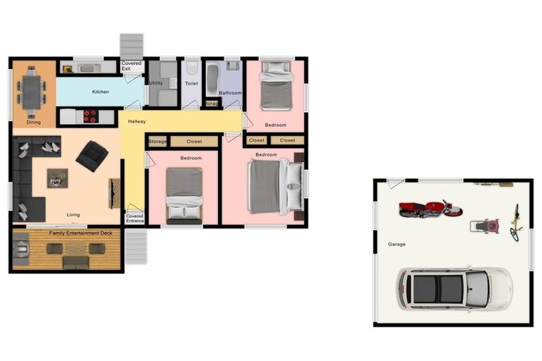 Photo of property in 9 Barnfield Place, Glendene, Auckland, 0602