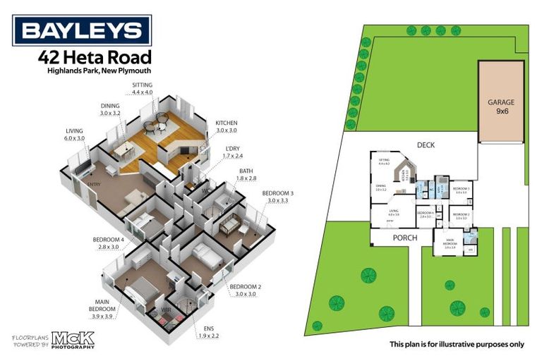 Photo of property in 42 Heta Road, Highlands Park, New Plymouth, 4312