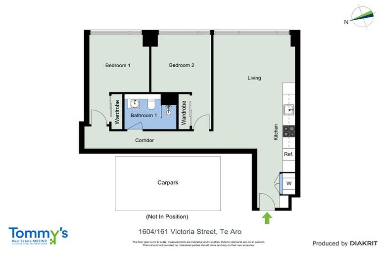 Photo of property in Victoria Lane Apartments, 1604/161 Victoria Street, Te Aro, Wellington, 6011