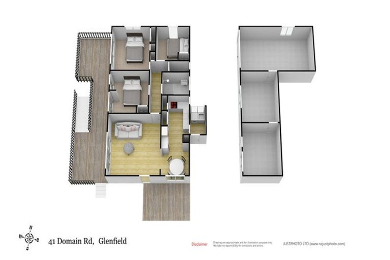 Photo of property in 1/41 Domain Road, Glenfield, Auckland, 0629