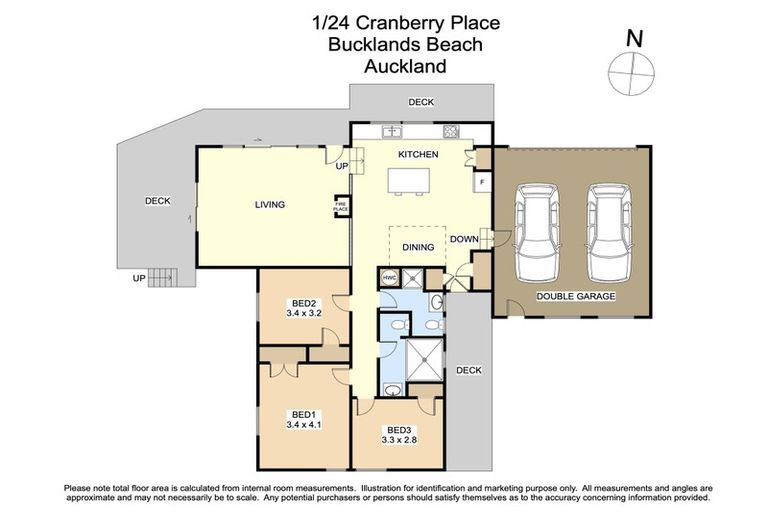 Photo of property in 1/24 Cranberry Place, Bucklands Beach, Auckland, 2012