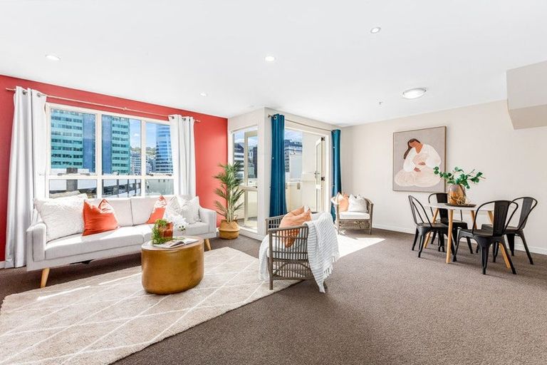 Photo of property in Columbia Apartments, 22/32 Cuba Street, Te Aro, Wellington, 6011