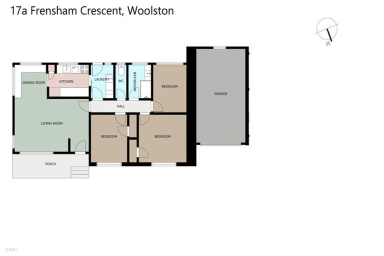 Photo of property in 1/17 Frensham Crescent, Woolston, Christchurch, 8062