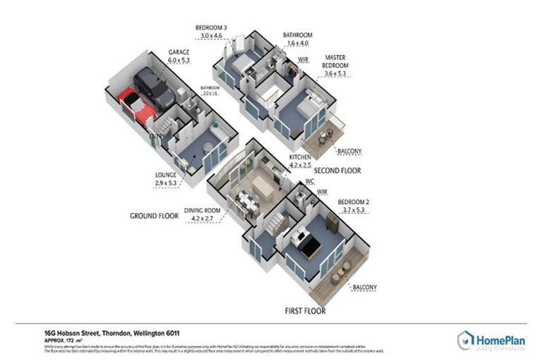 Photo of property in 16g Hobson Street, Thorndon, Wellington, 6011