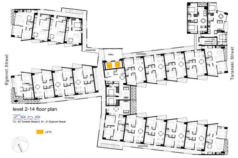 Photo of property in Soho Apartments, 1418/74 Taranaki Street, Te Aro, Wellington, 6011